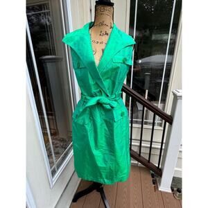 nwtt Rickie Freeman for Teri Jon green silk dress 12 (900